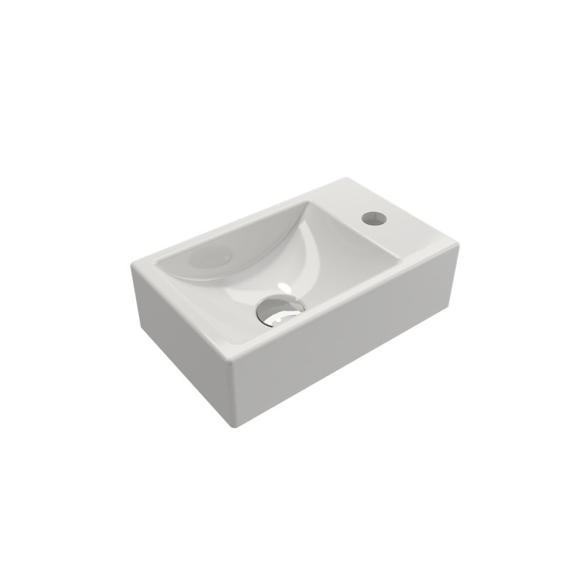Milano 14.57'' L Bathroom Sink, White
