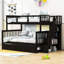 Lit superposé standard avec lit gigogne Hade de Harriet Bee-601435409-555626684