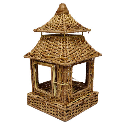 Wicker Pagoda Collection Votive Candle Holder