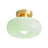 Glass Semi Flush Mount Green-1649388059