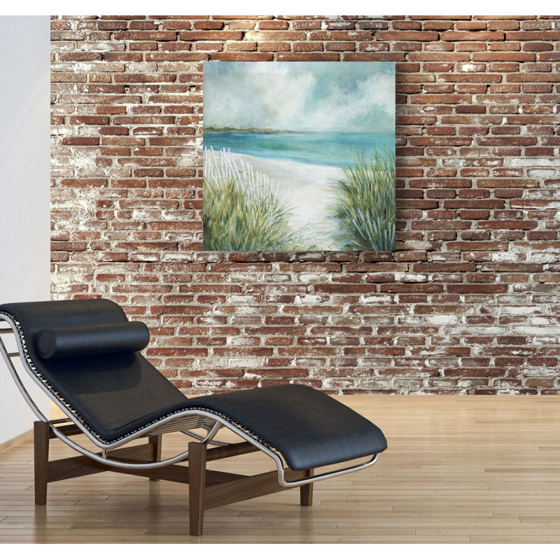 Coastal Fences - Peinture sur toile, H 32 po x l 32 po x P 1,5 po