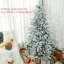 Arbre de Noël artificiel floqué neige avec 994 pointes, support en métal pliable, arbre de Noël à charnières-321995236