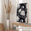 Floral noir et blanc Floral Elegance II, impression d'art sans cadre