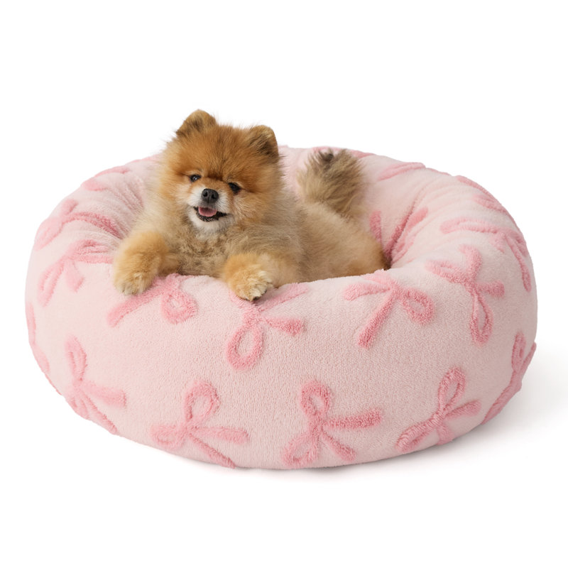 Lit pour chien Lesure Donut Lesure, S (H 7 po x l 23 po x P 23 po), Taffy Rosewater