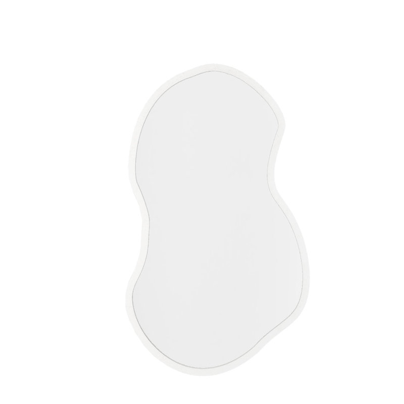 Leonetto Wood Flat Wall Mirror