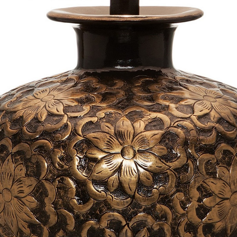 Bolan Concrete Table Lamp, Gold