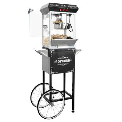 Machine à maïs soufflé professionnelle Great Northern Popcorn 8 oz Vintage Foundation avec chariot à maïs soufflé