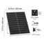 Ventilateur à énergie solaire, panneau solaire de 25 W avec débit d'air de 220 pi³ / min, angle de panneau réglable, vitesse élevée de 2030 tr / min, installation flexible, remplacement rapide de l'air pour la serre, tentes de croissance, poulaillers, abris