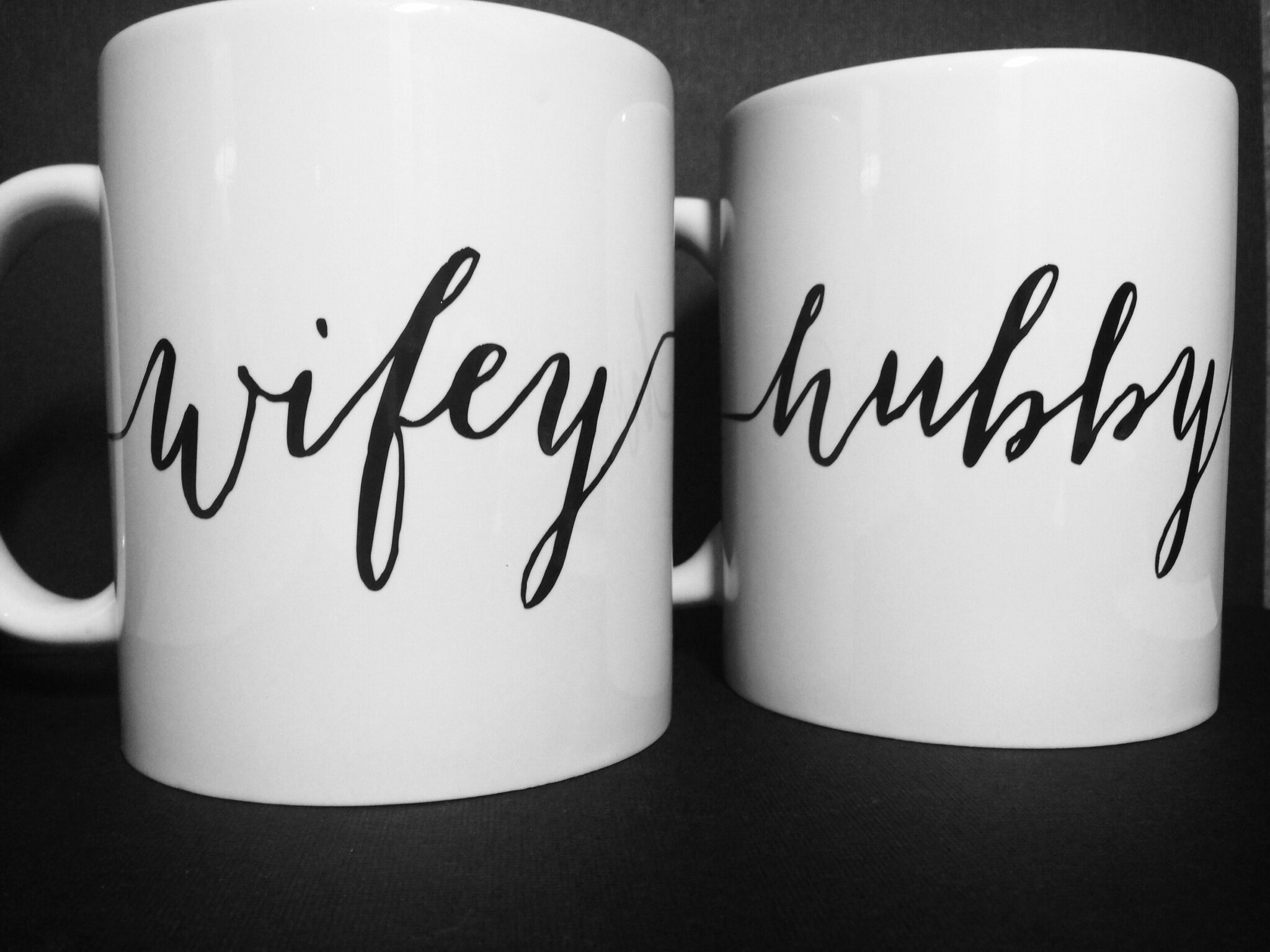 WIFE COFFEE MUG, Wifey for Lifey Mug, White Coffee Cups, Cute