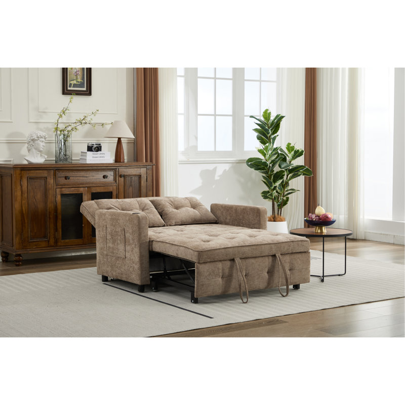 Canapé-lit convertible 3 en 1 Sleeper Chair, Chameau