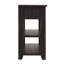 Console de style Mid-Century avec 2 tiroirs de rangement et 2 tablettes à niveaux-129228984