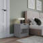 Siek 45cm W Metal Bedside Table-2135415036