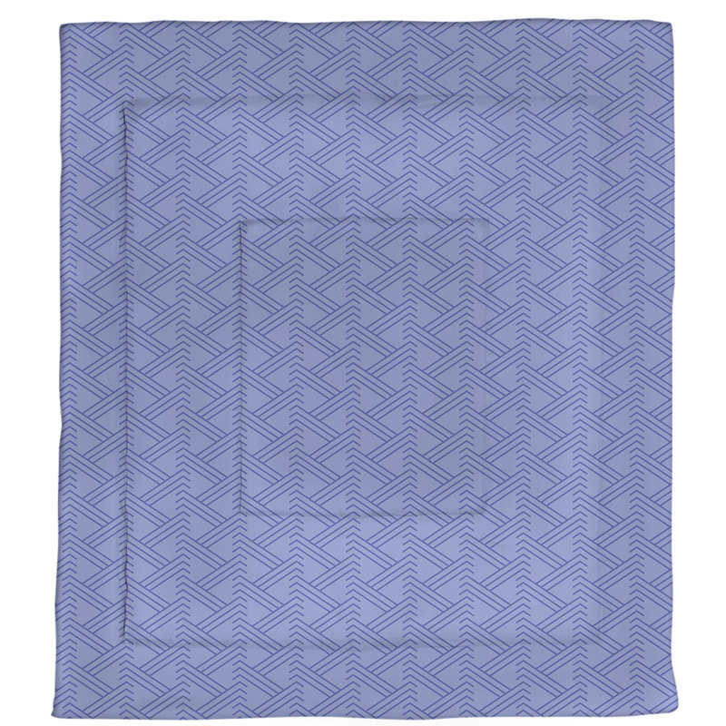 Jordao Polyester Geometric Shapes Comforter, Twin XL Comforter, Blue
