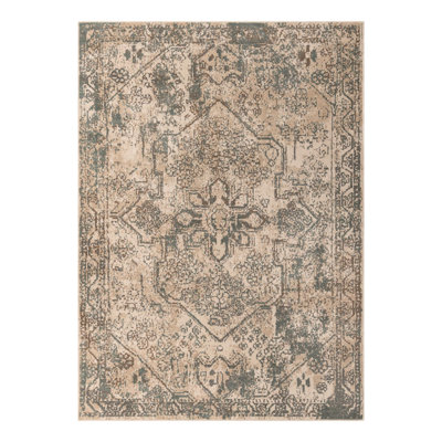Mosely Orential Cream/Brown Area Rug
