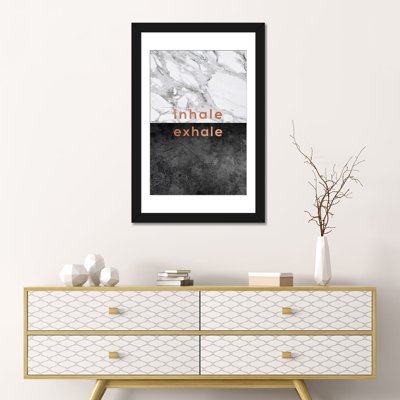 «Inhale Exhale», impression sur toile