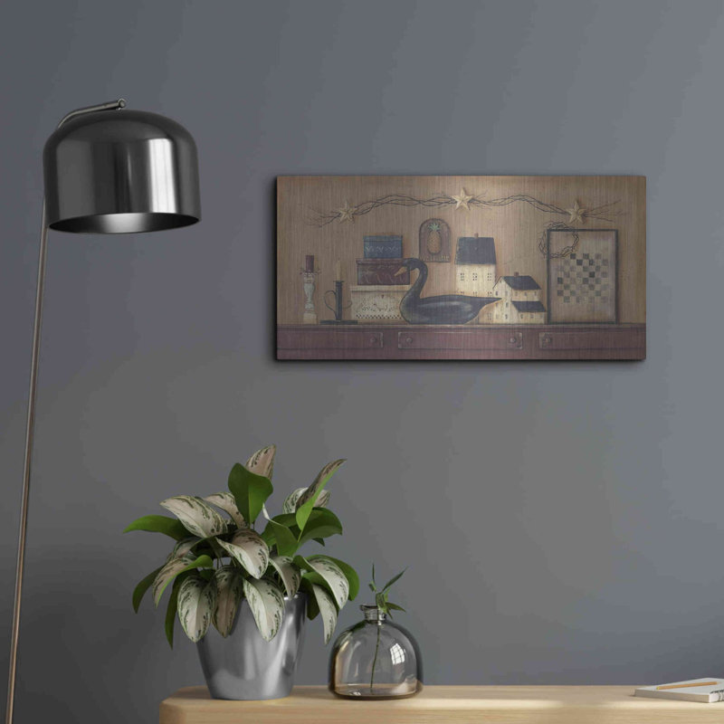 Winston Porter «A Prim Collection» par Pam Britton, art mural en métal, H 12 po x l 24 po