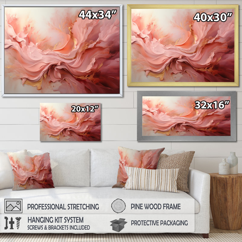 Impression sur toile Merlemont - Abstract Spirals_106072, H 24 po x l 32 po x P 1 po, Impression noire sur toile encadrée