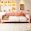 Lit de jour rembourré grand avec espace de sommeil confortable, structure, pas de sommier requis Assemblage facile