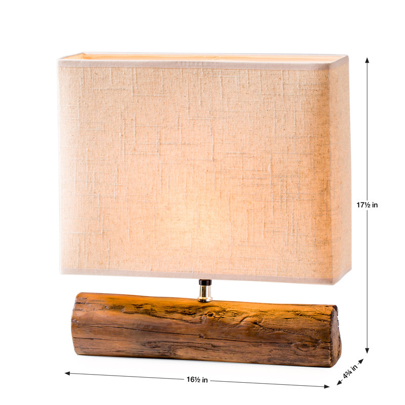Lampe de table 17,5 po Staats, Brun/beige
