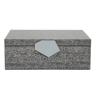 Chittum Faux Leather Decorative Box