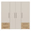 Minija 4 Door Manufactured Wood Wardrobe-2030194543