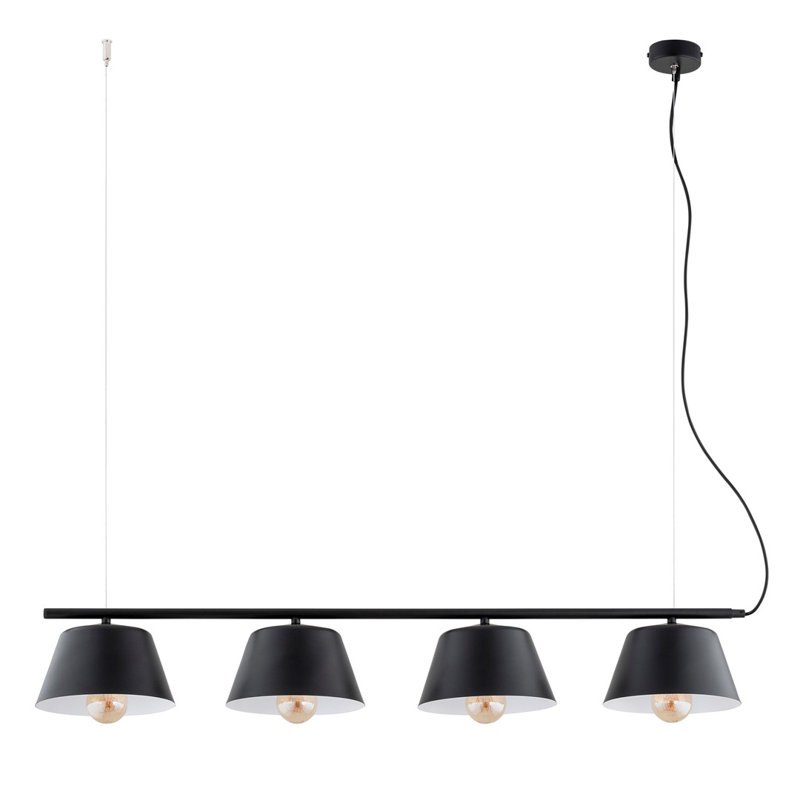 Marlynne 4 - Light Pendant, Black/White