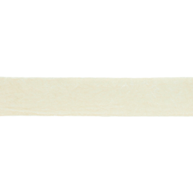 Ruban de velours à bord brut, H 2 po x l 384 po x P 2 po, Beige