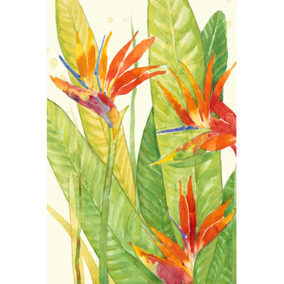 Tropical Flowers III - Wrapped Canvas Painting