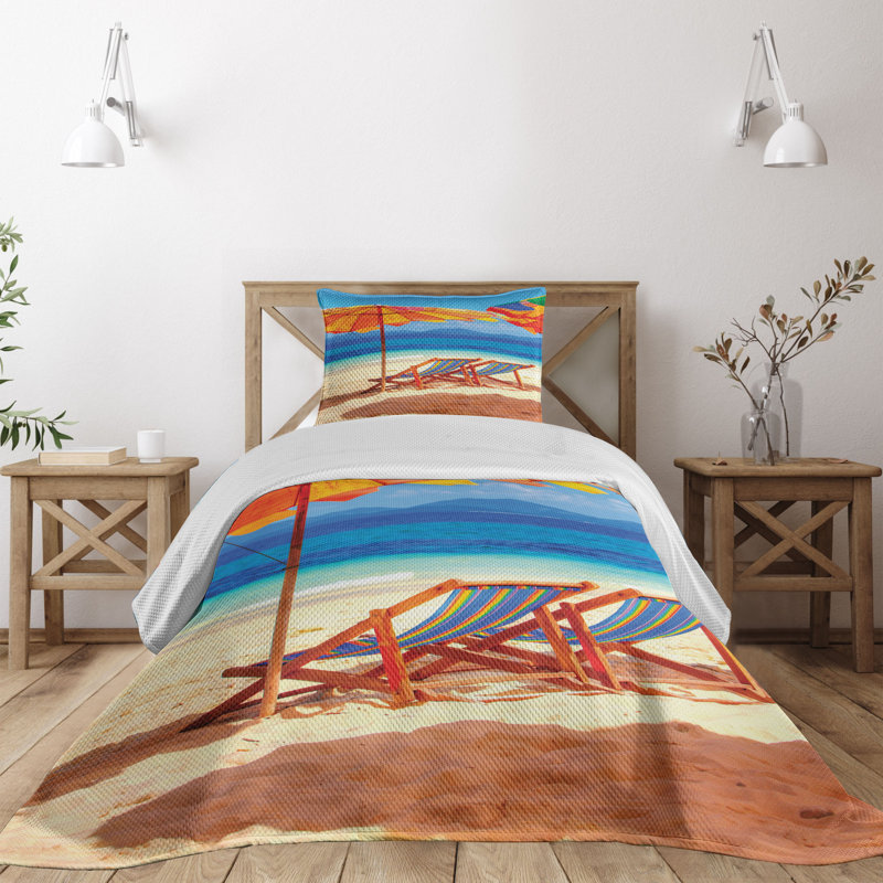 Coastal Polyester Coverlet