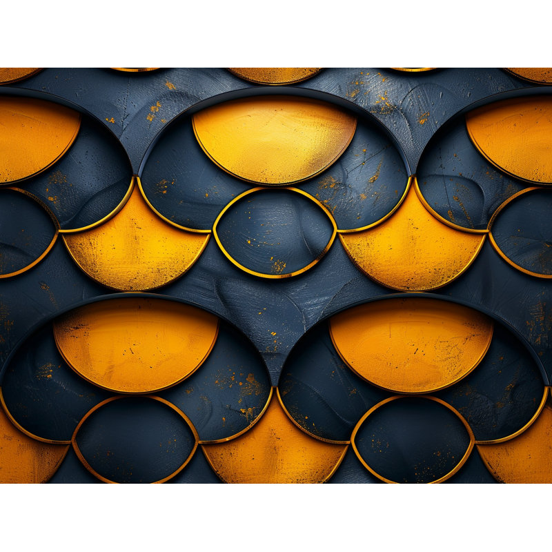 Delenna Abstract Shower Curtain, 73" H x 70" W