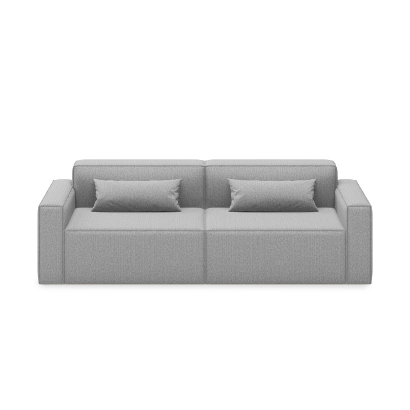 Mix Modular 2-Pc Sofa, Parliament Stone Performance Twill