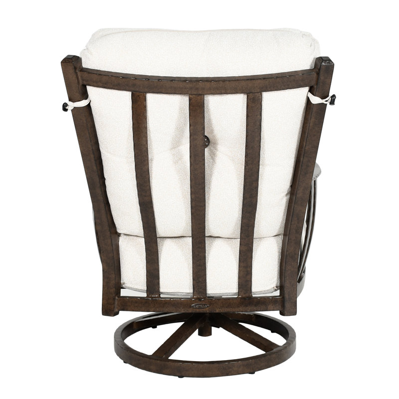 Santa Fe Ultra High Back Lounge Swivel Rocker w/Two Side Pillows
