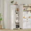 Armoire de rangement 60 po, armoire de rangement Farmhouse Deep avec 3 tablettes réglables et 4 portes, grande armoire en bois rustique pour la cuisine, la salle à manger-1200927312