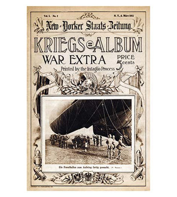 « kriegs album war extra », publicité rétro encadrée