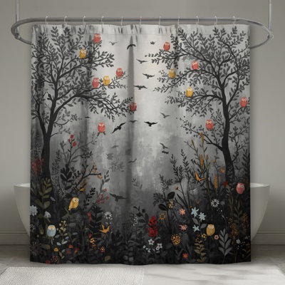 Rideaux de douche Owl Tree