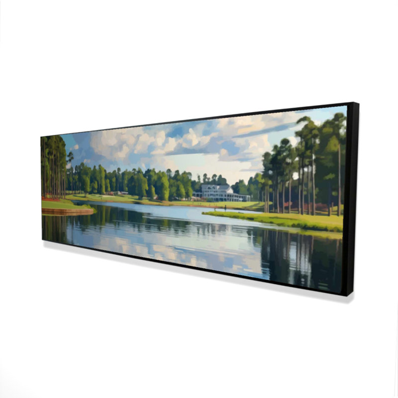 " Golf Lake ", 16" H x 48" W