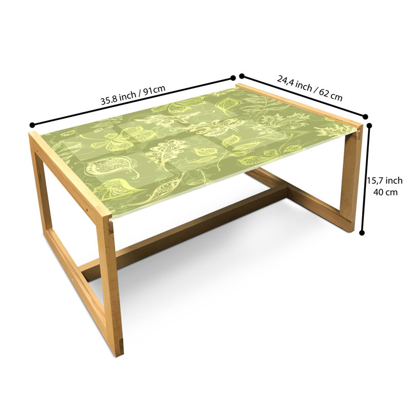 Isalia Sled Coffee Table, 90cm H x 62cm W x 40cm D