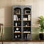 Armoire de cuisine moderne de 72 po de hauteur, bibliothèque ajustable, rangement de style pour la salle à manger, bureau, salle de bain grise, décoration intérieure-1309934861