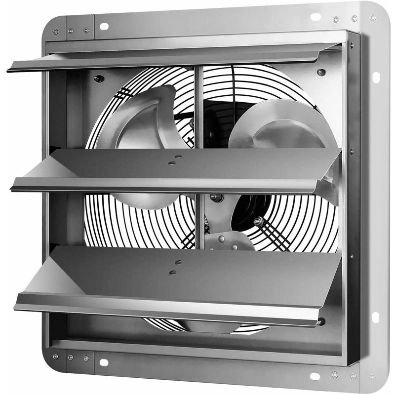 Ventilateur d'extraction en aluminium haute vitesse, H 12 po x l 12 po x P 8 po
