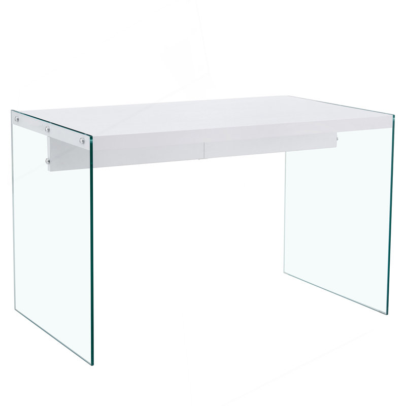The Top Of The Coffee Table Is Made Of MDF And White Stickers, And The Sides Are Clear Tempered Glass. The Design Is Simple And Elegant, And The Structure Is Strong.