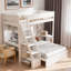 Lit superposé avec bureau et USB-797333236