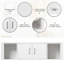 Wall Mounted Desk Storage Hutch  Cabinet-1595268136