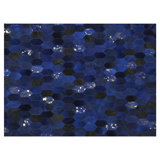 Cowhide Area Rug in Blue