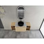 Meuble-lavabo mural 54 po avec lavabo d'art en céramique et 2 tablettes de rangement, 2 portes à fermeture en douceur, emballage KD-69950054