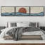 "Nautical Twilight Nautical Sea And Sun", 3 pièces-100135979-100135978