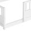 Structure de lit double avec bibliothèque de rangement, lit de jour en bois, aucun sommier requis-69687534-69687535