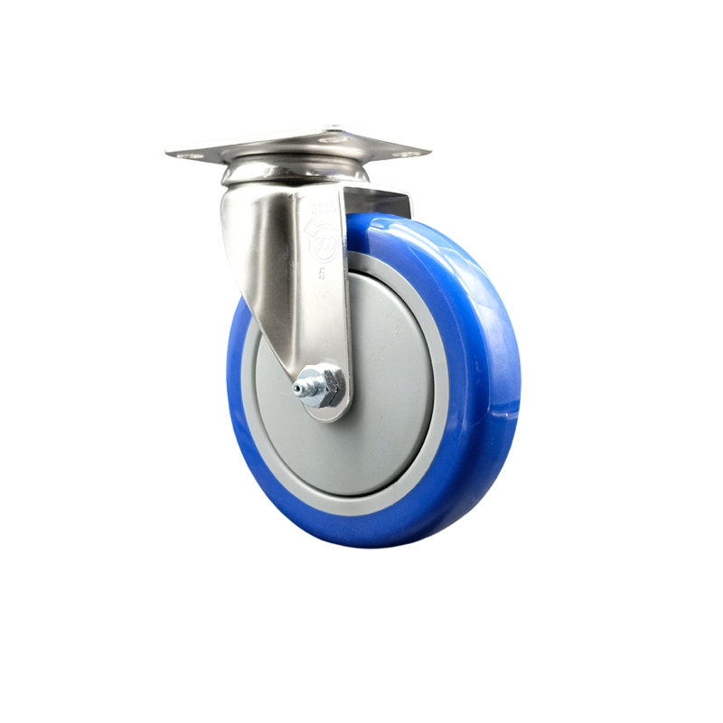 Swivel Stem Caster, Blue
