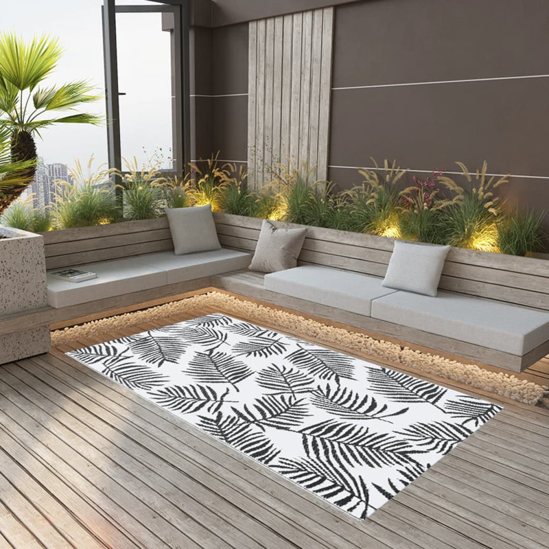 Welara Double Layer Jacquard Indoor / Outdoor Area Rug, Rectangle 120 x 180cm