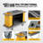 60" Multifunctional Housekeeping Hotel Cart Janitorial Cart With Locking