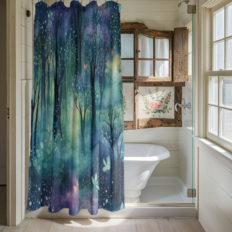 Forest Tranquility - Premium Shower Curtain, 74"H x 71"W